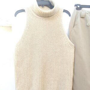 Bundle sunglass&Ann Klein 100%-wool skirt&crop tan top